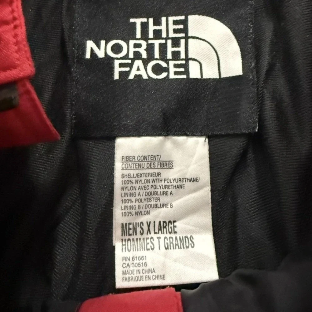 The North Face Extreme Gear Ski Pants Red Black Vintage Mens Snow Trousers‎ 90s